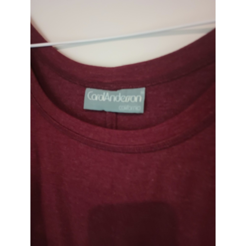 Carol Anderson Sleeveless Maxi Dress – Burgundy – Drawstring Waist – No Size Tag - Picture 3 of 5